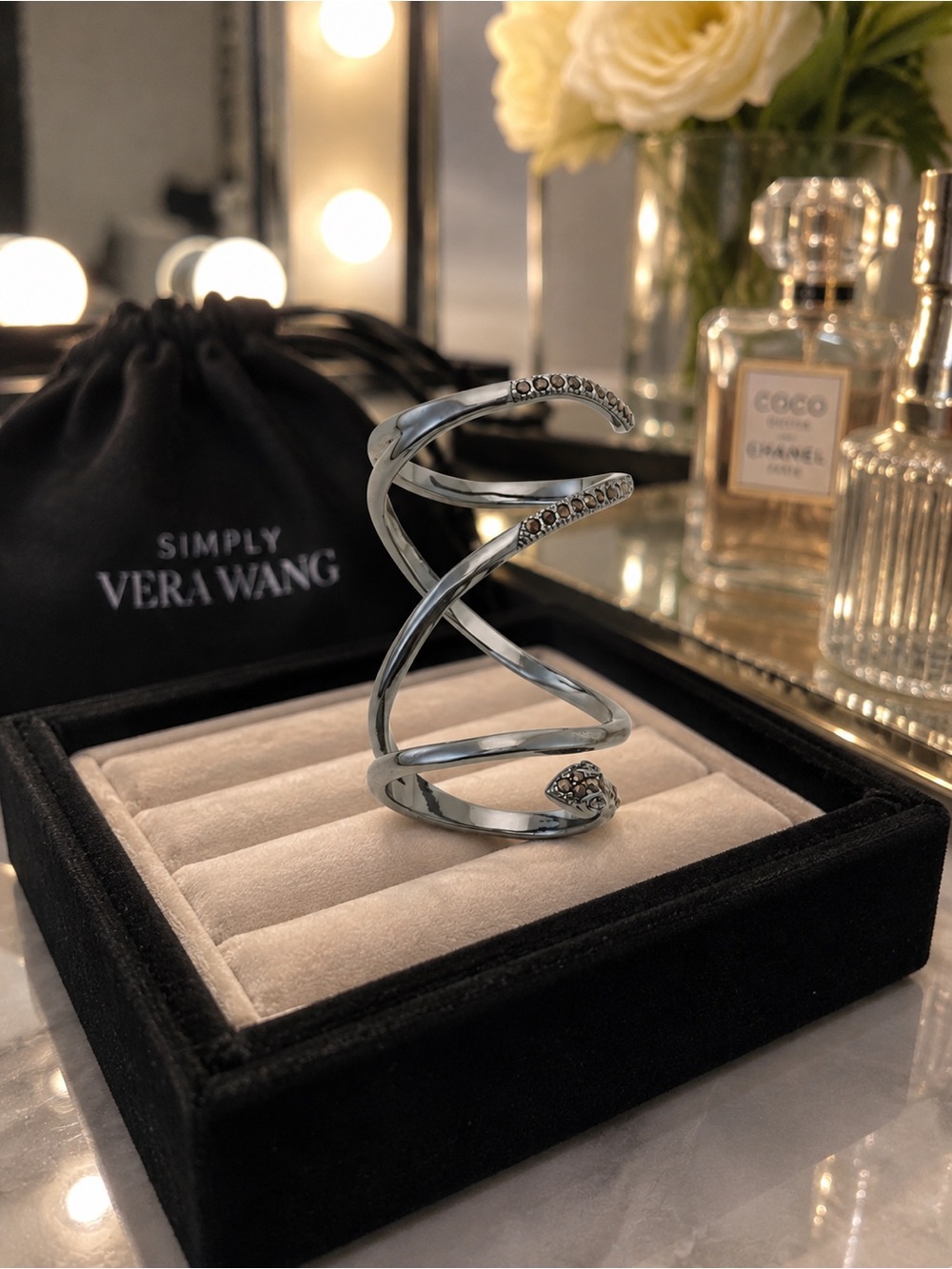 Simply Vera Vera Wang Snake Wrap Ring.NWT